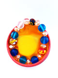 DC1 African Ethnic Tribal Gemstone Stretch 8mm Beaded Bracelet with Free Bracelet Kit BHN