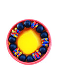DC1 African Ethnic Tribal Gemstone Stretch 8mm Beaded Bracelet with Free Bracelet Kit  STQ