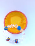 DC1 African Ethnic Tribal Gemstone Stretch 8mm Beaded Bracelet with Free Bracelet Kit  HSZ